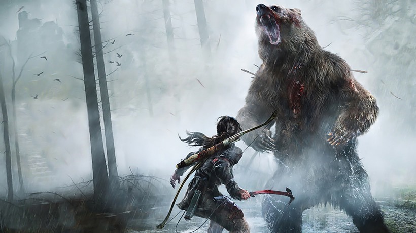 Bears aren't real fans of Lara Croft