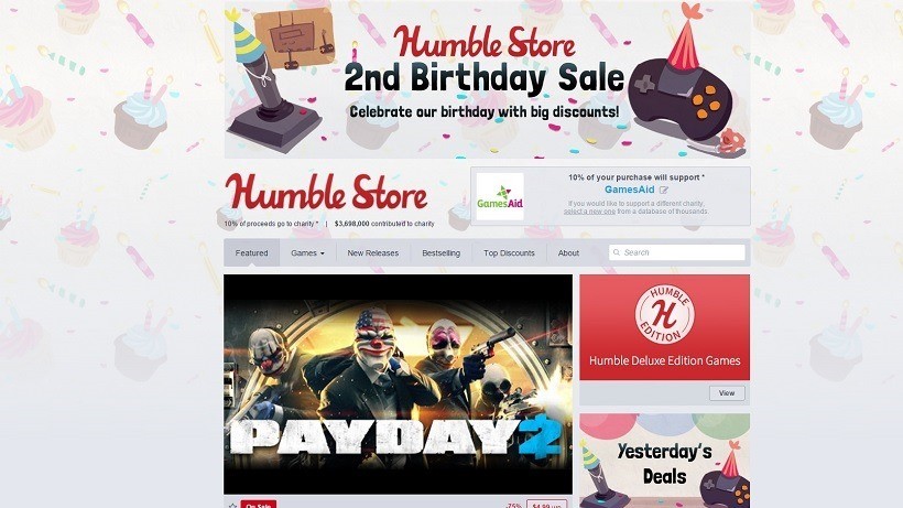 Humble Store birthday sale now on