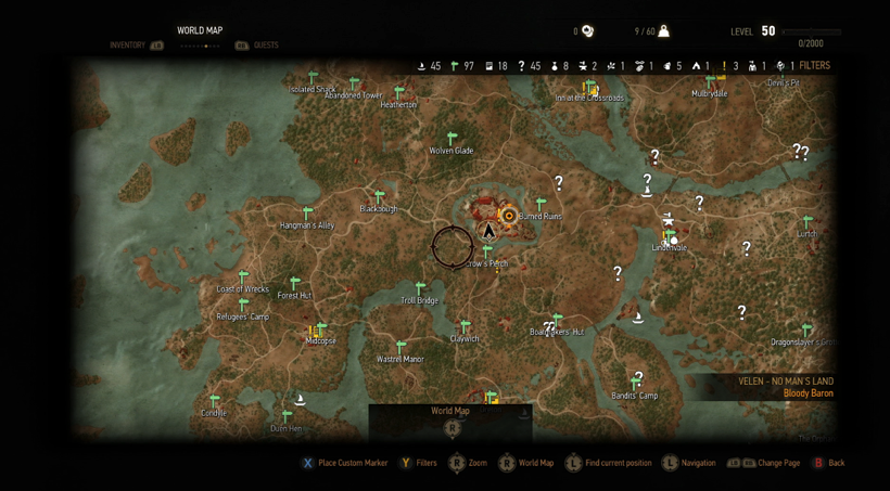 Witcher 3 map