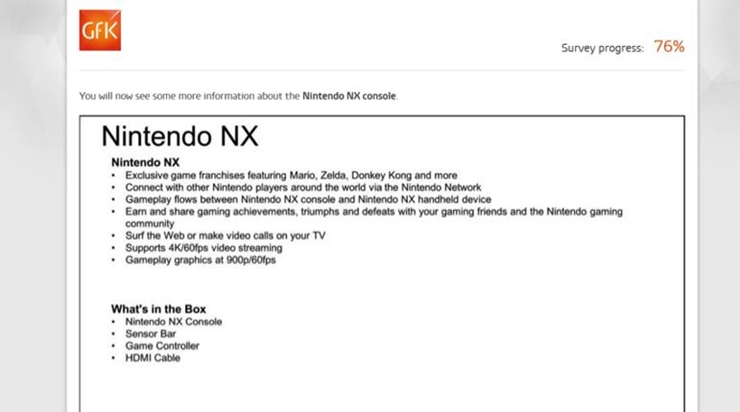 Nintendo NX Survey