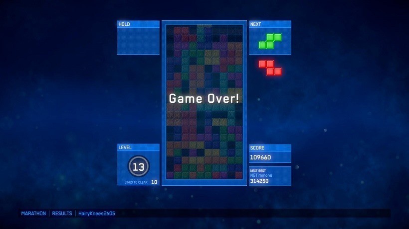 Tetris Ultimate Game Over