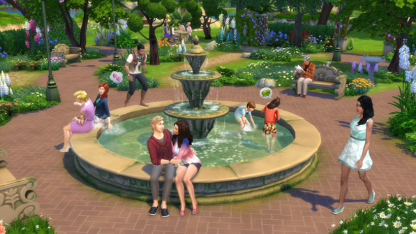 Sims 4 romantic garden 1