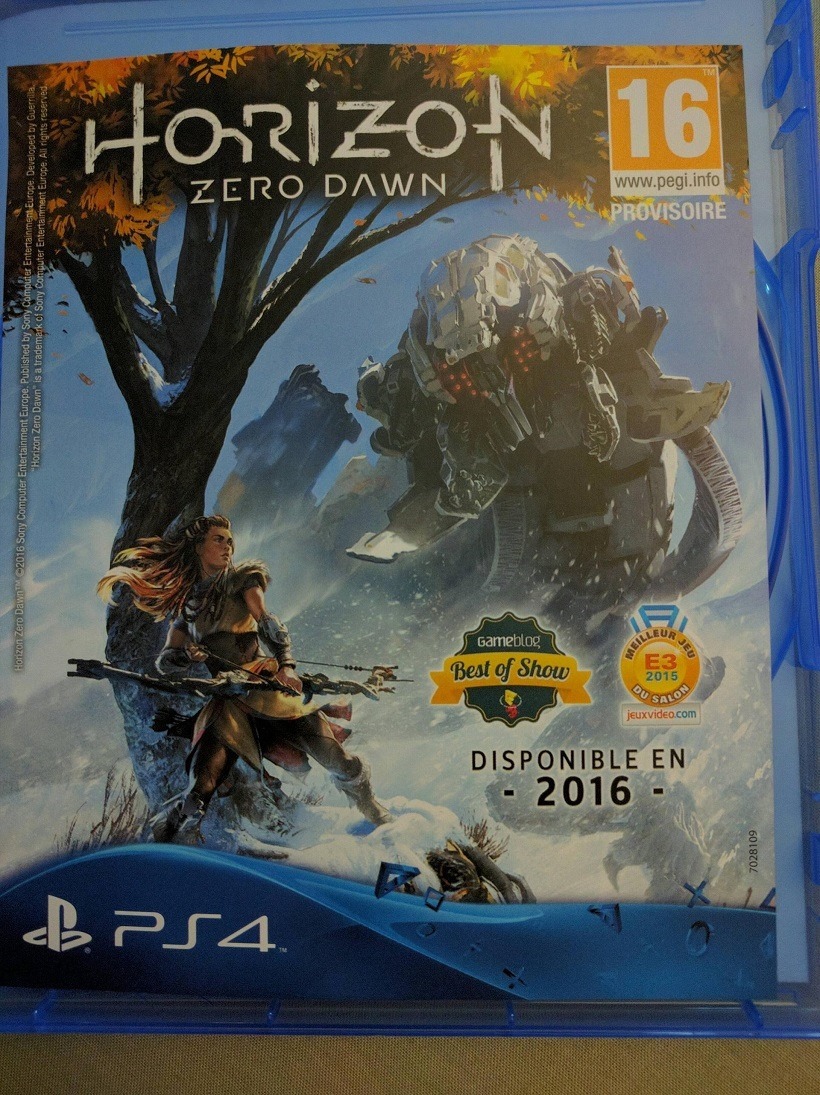 Horizon Zero Dawn 2016 flyer