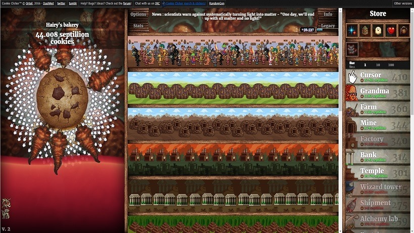 Cookie Clicker 2.0 day 118