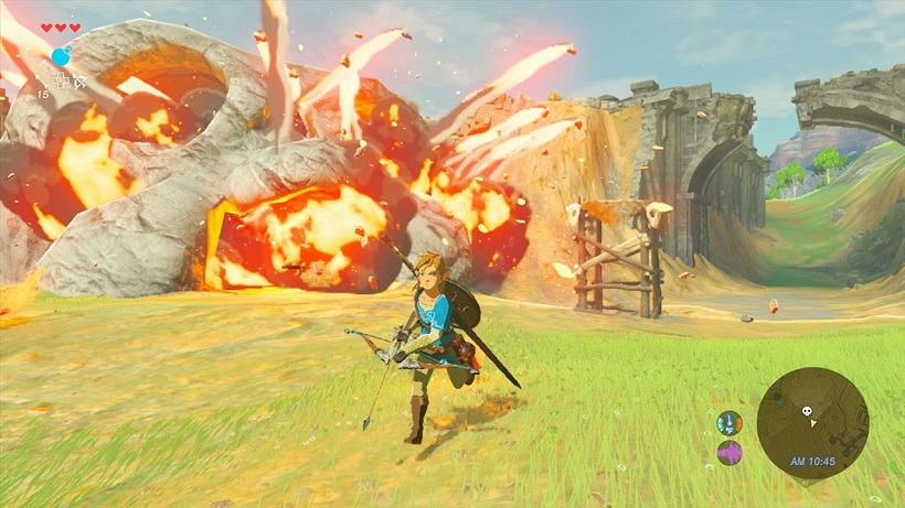 Breath of the Wild bow and arrow gameplay 2