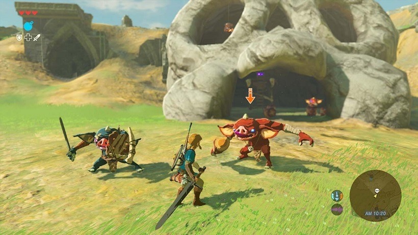 The legend of zelda breath of the wild weapons gameplay video