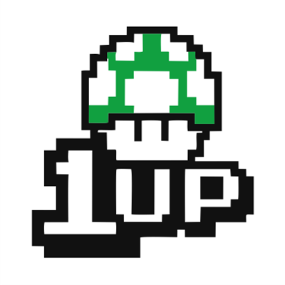 1UP-white