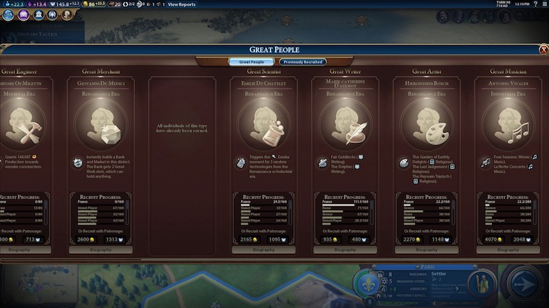 Great people civ vi