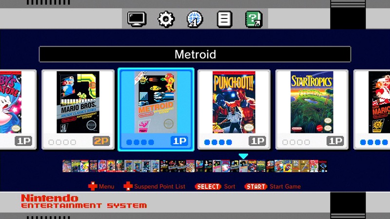 NES mini UI