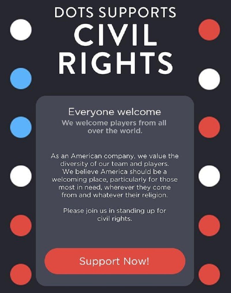 Play Dots supports the ACLU