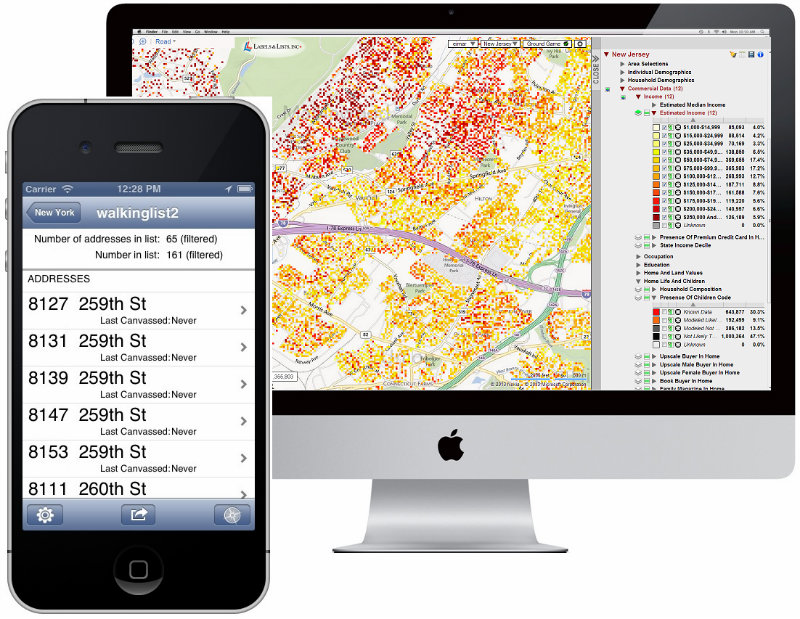 Big data canvassing app