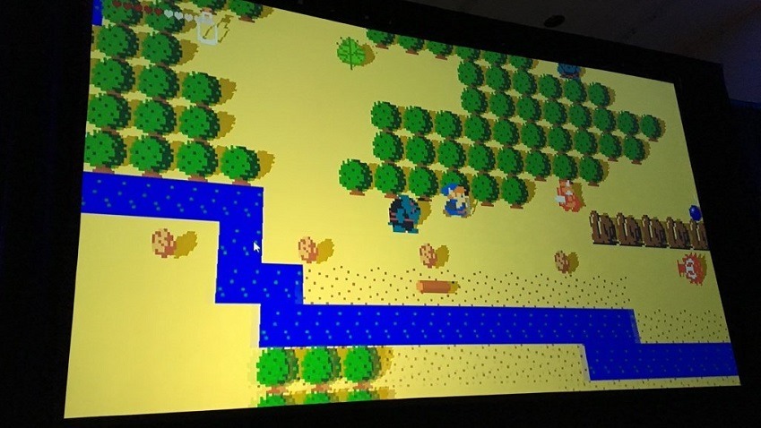 Zelda was designed in 2D