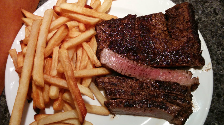 Steak and chips