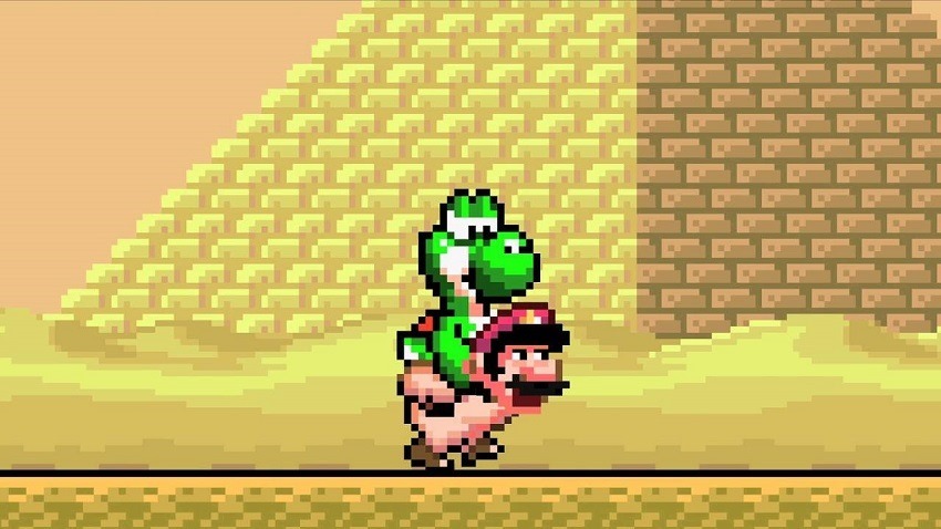 Mario was actually beating Yoshi 2