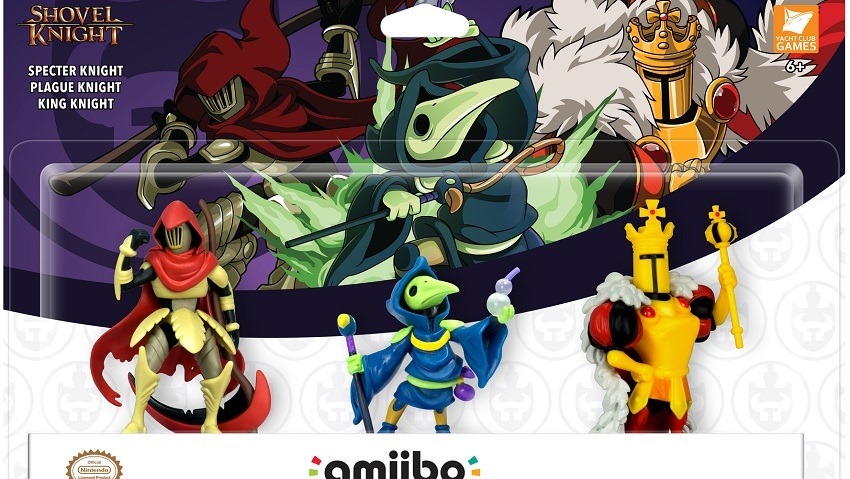 Yacht Club reveals three more SHovel Knight Amiibo