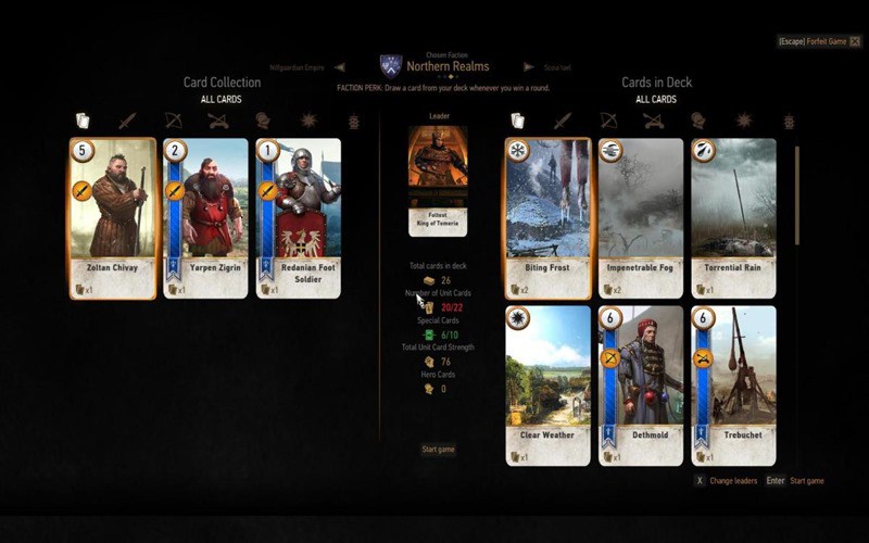 witcher 3 1.22 always win at gwent