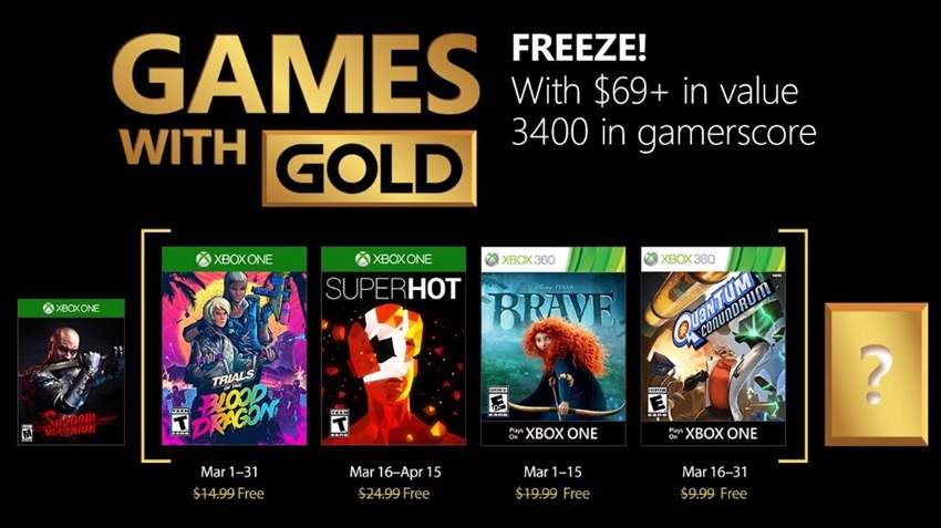 Games With Gold March