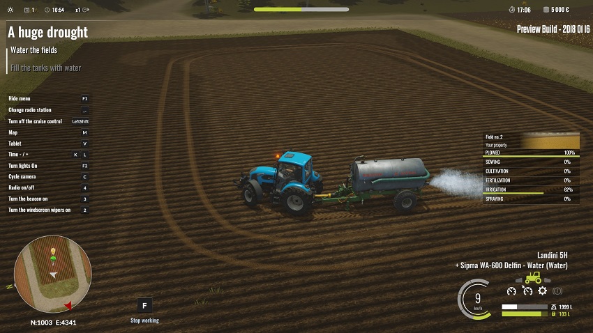 pure farming ps4 my truck in water