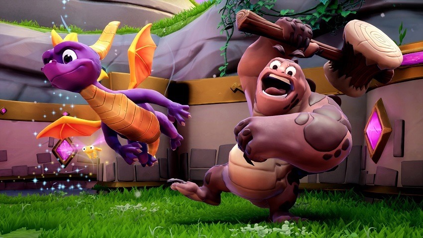 Spyro reignited will require a donwload on disc