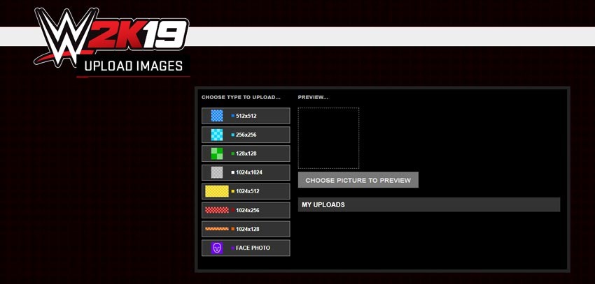 wwe 2k logo uploader not working