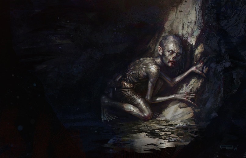 Gollum_s_journey_commences_by_Frederic_Bennett