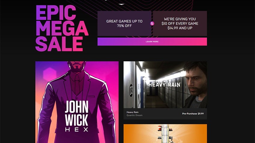 The Epic Games store is getting its first major sale