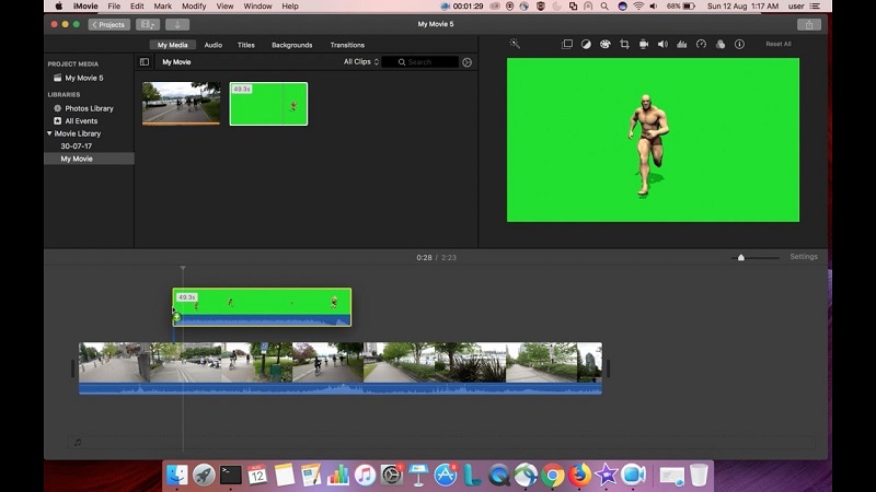 green screen editing for mac software