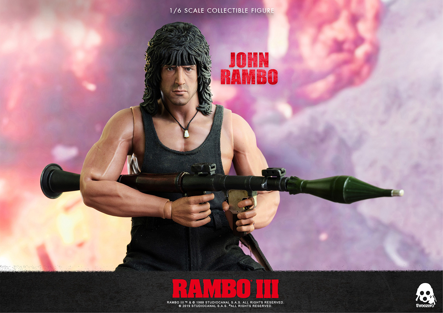 rambo lives again as a sixth-scale action figure from threezero