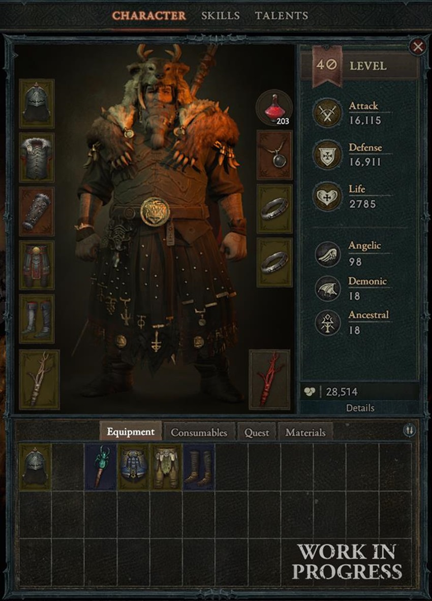 Diablo IV is reworking its control scheme and inventory, also