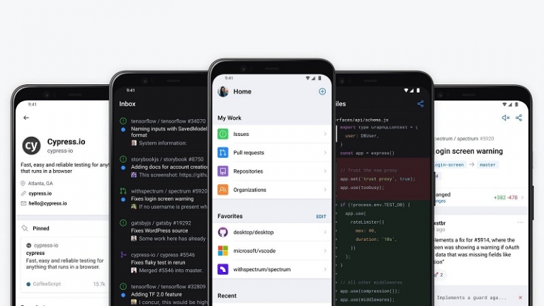 Microsoft has released a new GitHub app