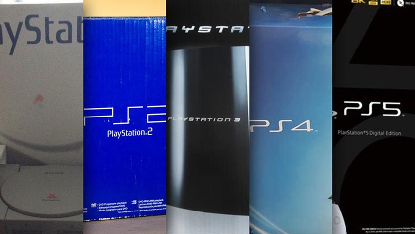 PlayStation console boxes