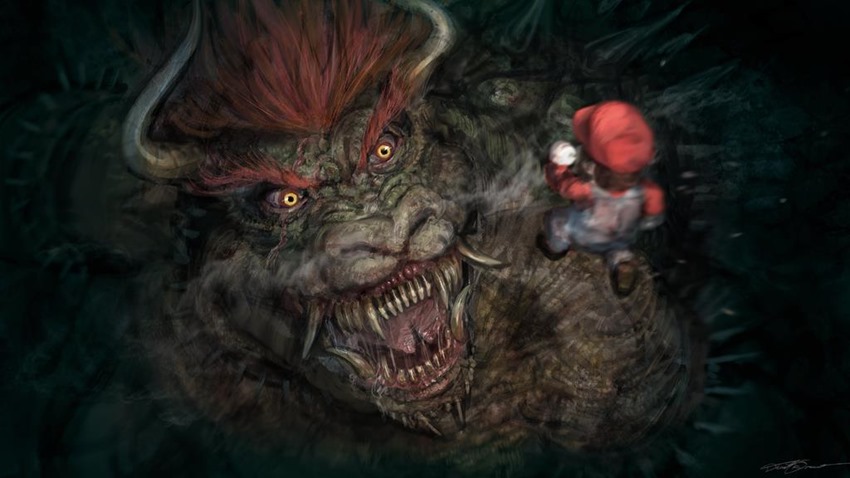 David Romero Bloodborne Mario (1)