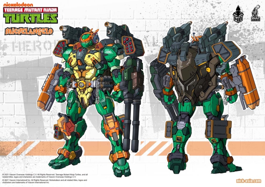 Teenage Mutant Ninja Turtles mecha figures? Oh shell yes!