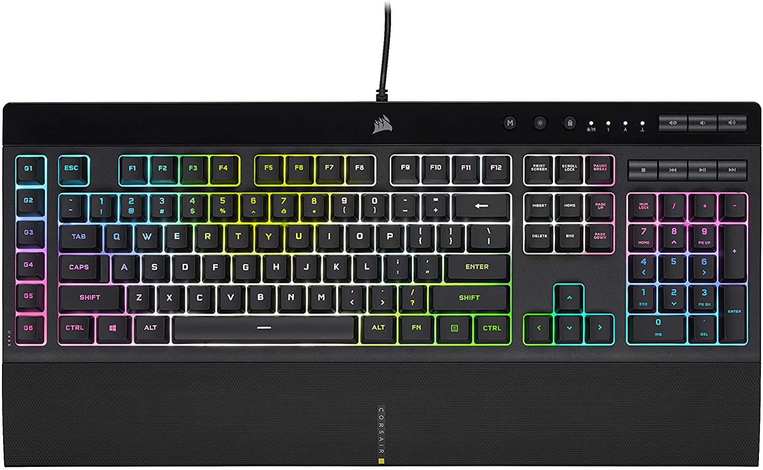 CORSAIR K55 RGB PRO XT is our best gaming keyboard under 100 dollars