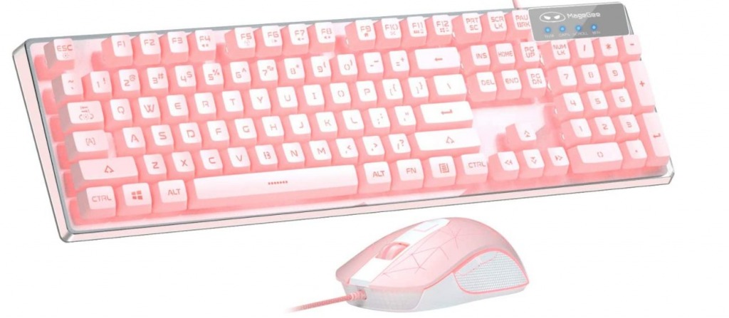 MageeGee Pink Gaming Keyboard