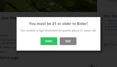 age verification popups