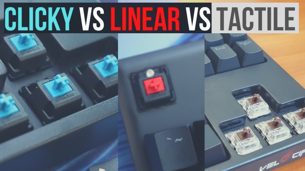 Linear vs Tactile vs Clicky Mechanical Keyboard Switches