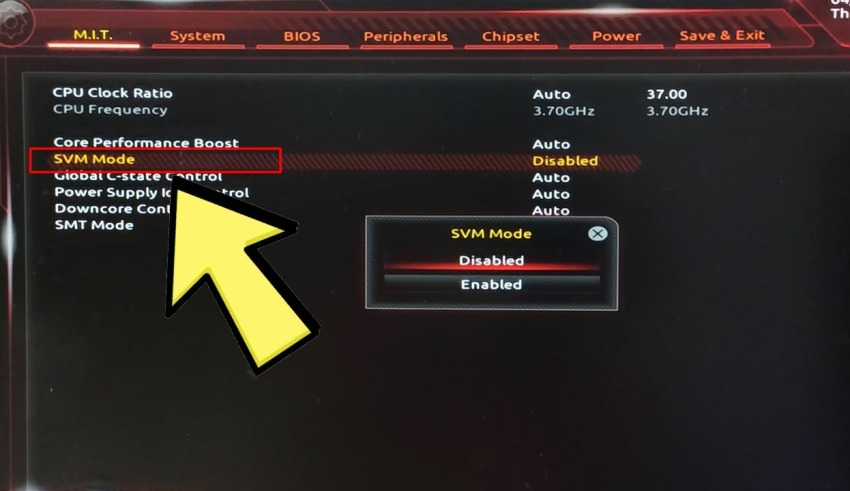 svm mode in gigabyte motherboard