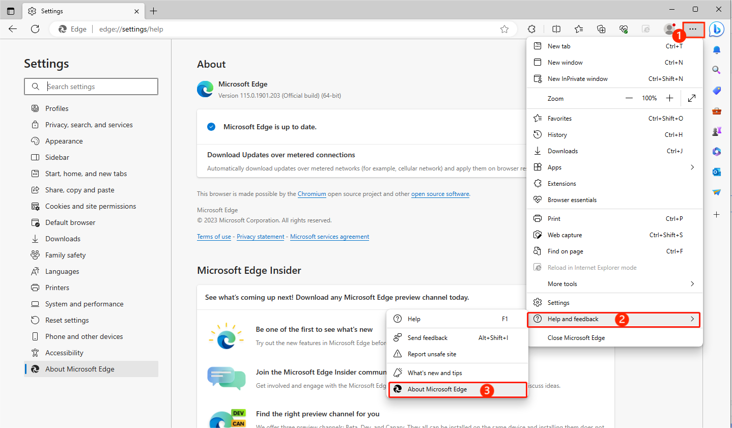 Update microsoft edge