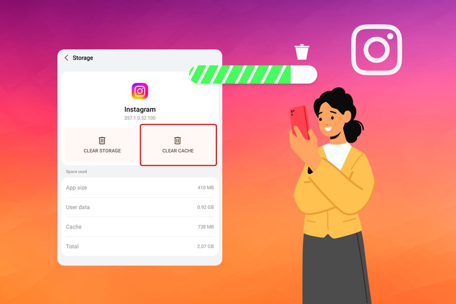 Clear Instagram Cache