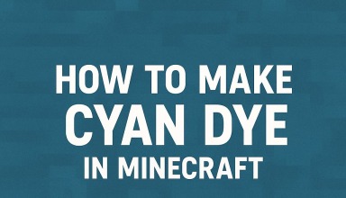 how to make cyan dye in minecraft