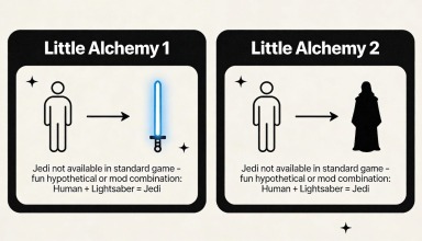 how to make a jedi in little alchemy 1 and 2