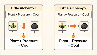 how to make coal in little alchemy 1 and 2
