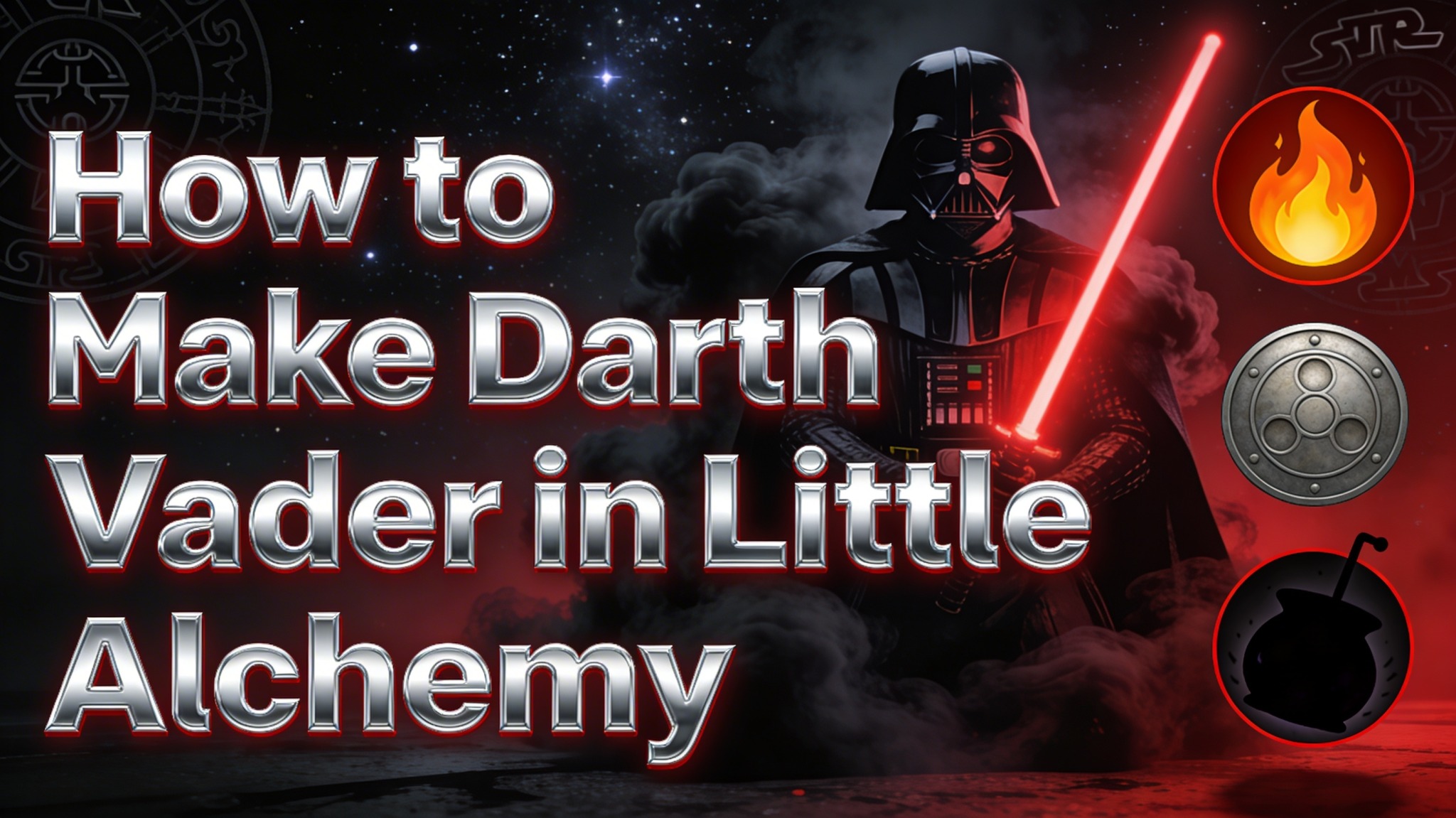How to Make Darth Vader in Little Alchemy 1 and
