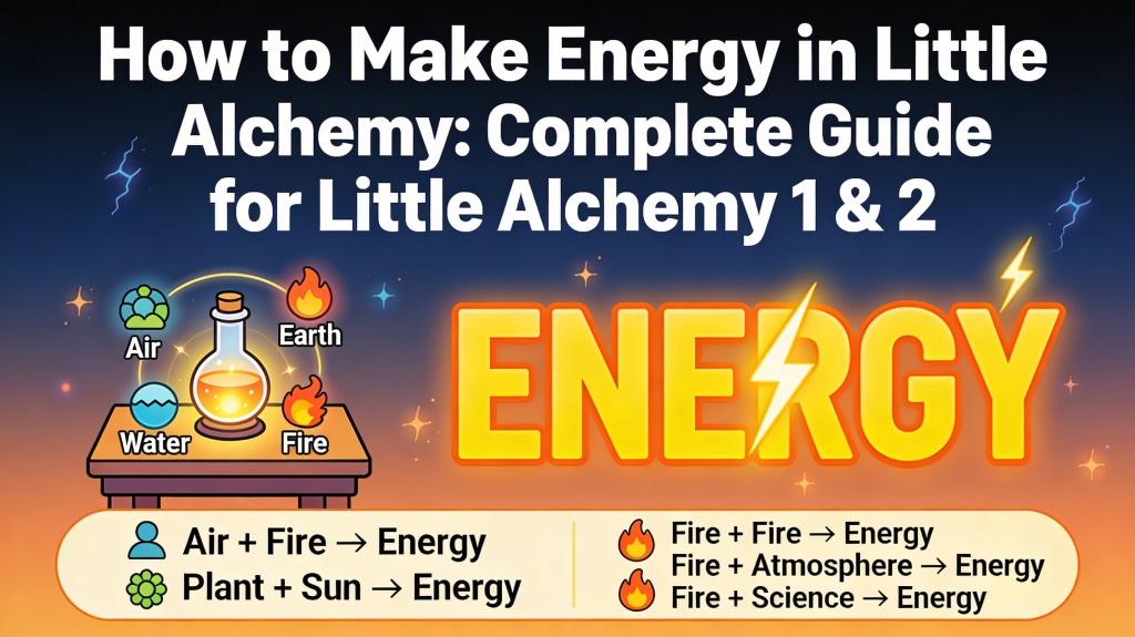 how to make energy in little alchemy