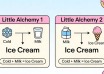 how to make ice cream in little alchemy 1 and 2