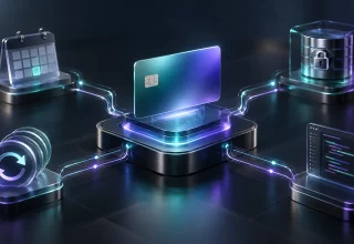 Payment card connected to recurring billing, a secure vault and developer tools