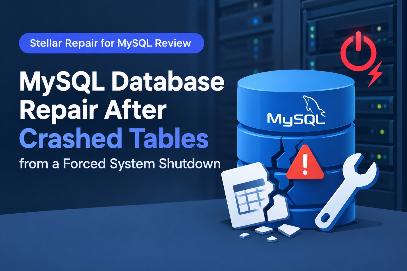 MySQL database repair after a forced shutdown