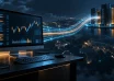 Illustration of trading software connected to exchange servers through a crypto API