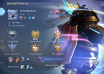 Mobile Legends: Bang Bang profile showing current rank, highest rank and Mythical Glory medals.